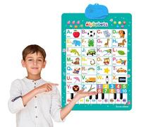 Learn The Alphabet - Electronic Alphabet Wall Chart,Educational Preschool Posters,Kids Learning Toys,Alphabet & Piano Keyboard Learning Poster,for Preschool Kids (blue)