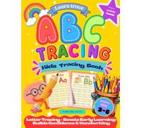 Learn the Alphabet: Tracing & Activity Book for Kids Ages 3-6 75 Page Educational Activities Including Letter Tracing, Mazes, Word Search, Connect the Dots & More