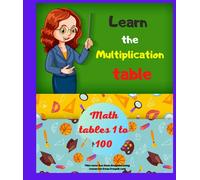 Learn the multiplication table: Tables 1 to 100 are the list of multiples of numbers from 1 to 100