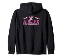 Learn to Be Like an Airline Leave Your Baggage Behind Zip Hoodie