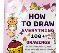 Learn to Draw, Drawing Book, Step by Step Guide, Cute Art Activities, Interactive Practice, Kids Beginners Edition, Fun Engaging Design for Indoor Outdoor School Dorm Travel Birthday Party Favors