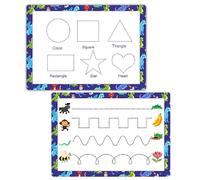 Learn to Draw Shapes & Lines - Reusable Tracing Board for Toddlers | Tear-Proof, Waterproof Practice Mat | Double-Sided Handwriting Sheet for Preschool Learning