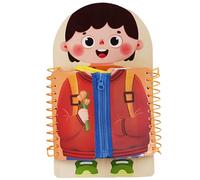 Learn to Dress Boards, Educational Shoe Tying Practice for Kids Learn to Button, Buckle, Zip, Snap, Multilayered Montessori Toys for Preschool Toddler 3-8 Years Old, Girl