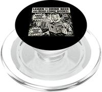 Learn to Drink Beer and Read Comic Books Retro Advertisement PopSockets PopGrip for MagSafe