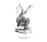 “Learn to fall gracefully and stay cool.”: College Notebook, Lined, 6 x 9 inches, 100 Pages, Small College Notebook for Men and Women, Ideal for Writing, Journaling, Notes, Work, School