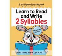 Learn to Read and Write 2 Syllables: Orton-Gillingham Phonics and Handwriting for Beginning Readers and Kids with Dyslexia (Learn How to Read and Write)