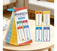 Learn To Read Phonics Flash Cards, 60 Double-Sided Cards with 1000 Sight Words, CVC Vowel Teams R-Controlled, English Learning Card For Early English Education