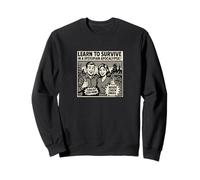 Learn to Survive in a Dystopian Apocalypse Retro Comic Ad Sweatshirt