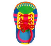 Learn To Tie Shoelace Toy - Threading Toy For & Kids | Educational Shoelace Teaching Tool With Safe Water-Based Paint, Fun Preschool Learning Activity For Hand-Eye Coordination Skills