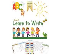 Learn to Write ABC's and Colors Activity Book: Pre-K Learn to Write ABC's, Colors, Patterns, and Cut-outs