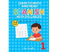 Learn to Write and Read in Spanish with Syllables: Fun Cut and Paste Activities for Kids Ages 3-6