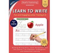 Learn to Write Workbook: Handwriting practice with uppercase & lowercase letter tracing A-Z