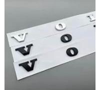 LEARNE For Volvo Letters Rear Boot Trunk Emblem Badge Stickers Chrome Black ABS Car Logo XC90 XC60 XC40 XC70 XC80 S60 S80 S90 V40 V60,Glossy Black