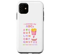 Learned My ABCs Floral Pastel Colors Girls Kids Cute Memes Case for iPhone 11