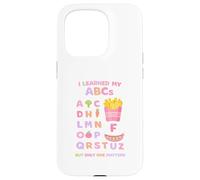 Learned My ABCs Floral Pastel Colors Girls Kids Cute Memes Case for iPhone 15 Pro