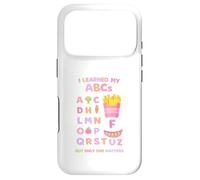 Learned My ABCs Floral Pastel Colors Girls Kids Cute Memes Case for iPhone 17 Pro