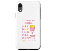 Learned My ABCs Floral Pastel Colors Girls Kids Cute Memes Case for iPhone XR