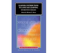 Learner Contributions to Language Learning: New Directions in Research (Applied Linguistics and Language Study)