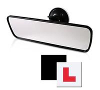 Learner Driver Car Mirror Set, Rear View Mirror Kit with 2 Magnetic L Plates & Interior Rear View Mirror, Universal Fit for Beginners, New Drivers, Practice Lessons, Car Accessories