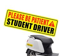 Learner Driver Sign - Reflective Safety Magnet, Reusable Car Sticker | Removable New Driver Warning Sign, Caution Notice for Road Awareness and Patience Request Vehicle Bumper or Window