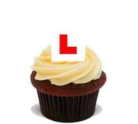 LEARNER L PLATE 20X FLAT STAND UP PREMIUM RICE CARD Edible Cake Toppers D1 DRIVE