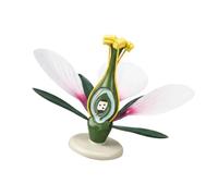 Learner Observation Flower Structure Model with Enlarged Peach Blossom Anatomy, Detachable Teaching Parts, Display Base for Biology Lessons, Botany Review Flower Anatomy Model Peach Blossom Botany