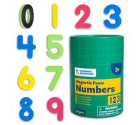 LEARNING ADVANTAGE Magnetic Numbers 0-9 | Set of 30 Foam Number Magnets | Large Magnetic Numbers for Whiteboard, Classroom or Home Maths Practice