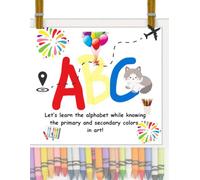 Learning Alphabet while Knowing the Primary and Secondary Colors in Art: A Creative Coloring and Learning Workbook for Kids | Learning the Alphabet and Knowing the Color Theory