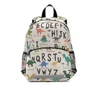 Learning Alphabets with Dinosaurs Kids Backpack for Toddlers, Kid's Backpack for Boys Girls, Kindergarten Preschool Nursery Travel Bag