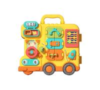 ＡＷＨＡＯ Learning Board Toddler Busy Board Activity Board Sensory Board Learning Toy With Numbers Doors Phone Steering Wheel And Clock Construction Suitable, Battery Version Gift Box