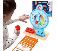 Learning clock - children's watch that learns what time it is | Student clock, lesson and demonstration clock, educational toy that develops the time and early skills