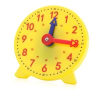 Learning Clock for Kids, Moveable Hands Teaching Clocks for Children, Easy to Use Yellow Kids Clock Learn to Tell The Time as well as Durable and Portable
