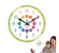 Learning Clock for Kids, Wall Clock for Kids | Round 8 Inch Classroom Clocks for Kids Room,Learning Time Clock, Teaching Time Clock Time That