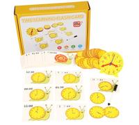 Learning Clock, Teaching Aids, Fun Science Kit, Colorful Design, Educational Analog Clock for Homeschooling and Classroom Activities, 3.94x3.94 Inches