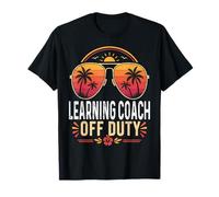 Learning Coach Off Duty Summer Sunglasses Retro Vacation T-Shirt