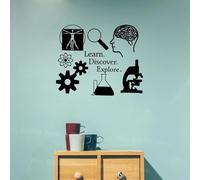 Learning, Discovery, Exploration, Wall Stickers, Science Stickers, Learning I Love Science, Classroom Decorations, Teacher's Dormitory Stickers
