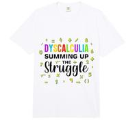 Learning Disorder Dyscalculia Awareness Comfort Colors Adult Heavyweight T-Shirt