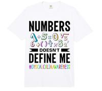 Learning Disorder Dyscalculia Awareness Comfort Colors Adult Heavyweight T-Shirt