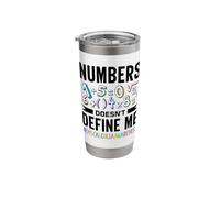 Learning Disorder Dyscalculia Awareness Stainless Steel Insulated Tumbler
