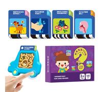 Learning Flash Cards - Alphabet Flash Cards - Educational Toy Early Childhood Learning Machine for Ages 4-6 Boys Girls Home Classroom Kindergarten Preschool Birthday Travel Outdoor Family