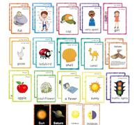 Learning Flashcards Set for Toddlers, 401 Cards, Reading and Spelling Educational Cards, ESL Teaching, Montessori Educational Tool, Teacher Supplies