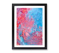Learning From The Sea Abstract Framed Print | A2 Black Framed Wall Art | Ready to Hang | Abstract Nautical Picture | Living Room Bedroom Lounge Office