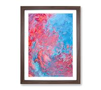Learning From The Sea Abstract Framed Print | A3 Walnut Framed Wall Art | Ready to Hang | Abstract Nautical Picture | Living Room Bedroom Lounge Office