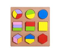 Learning Geometry Puzzle Toy Shape Matching Toy Cognition For Kids Educational Wood Toy Children