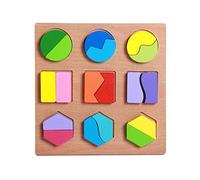 Learning Geometry Puzzle Toy Shape Matching Toy Cognition For Kids Educational Wood Toy Children