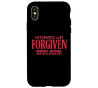 Learning, Growing, Grateful Every Day Christian Quote Case for iPhone X/XS