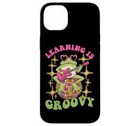 Learning Is Groovy Retro Frog Teacher Classroom Case for iPhone 14 Plus
