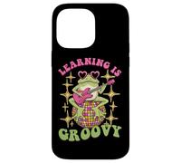 Learning Is Groovy Retro Frog Teacher Classroom Case for iPhone 14 Pro Max