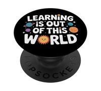 Learning Is Out Of This World Planet Stars Classroom PopSockets Adhesive PopGrip