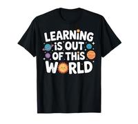 Learning is Out of This World Planet Stars Classroom T-Shirt